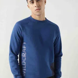 Wildcraft Men Blue Printed Sweatshirt-image-23