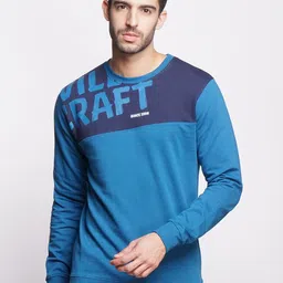 Wildcraft Men Blue Cotton Printed Sweatshirt-image-92
