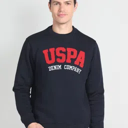 U.S. Polo Assn. Denim Co. Brand Logo Printed Cotton Sweatshirt-image-36