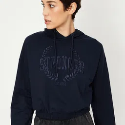max Typography Printed Cotton Hooded Pullover Sweatshirt-image-65