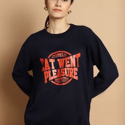 mack jonney VIMAL JONNEY Typography Printed Fleece Pullover Sweatshirt-picture-33
