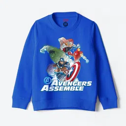 YK Marvel Boys Avengers Printed Cotton Sweatshirt-picture-52