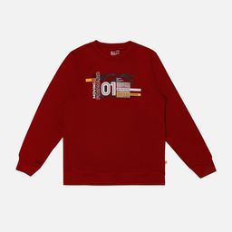 Bodycare Kids Boys Typography Printed Round Neck Pullover Sweatshirt-picture-17