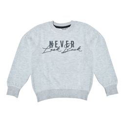 FUNKRAFTS Unisex Kids Grey Printed Fleece Sweatshirt-89