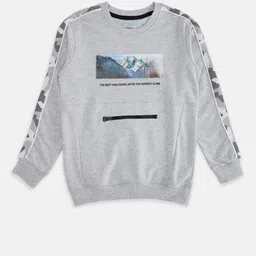 Pantaloons Junior Boys Grey Printed Sweatshirt-picture-31