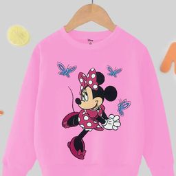 KUCHIPOO Girls Minnie Mouse Printed Fleece Sweatshirt-image-56
