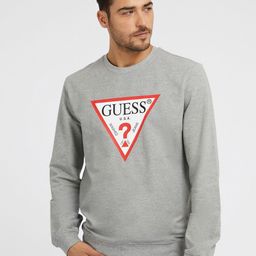 GUESS Graphic Printed Long Sleeves Fleece Pullover Sweatshirt-picture-35