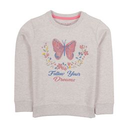 PLUM TREE Girls Grey Melange Printed Non Hooded Sweatshirt-image-43