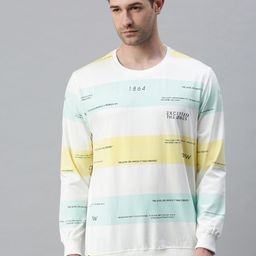 SHOWOFF Men White Printed Sweatshirt-image-68