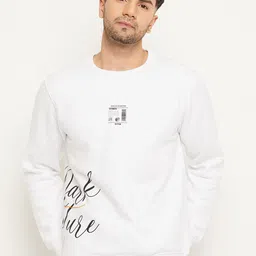 Club York Typography Printed Fleece Pullover Sweatshirt-picture-47