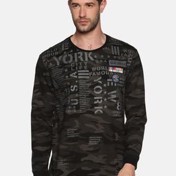 SHOWOFF Men Black Printed Sweatshirt-image-45