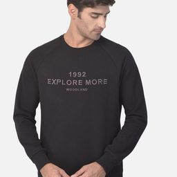 Woodland Men Black Printed Sweatshirt-picture-23