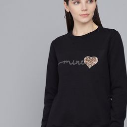 Kotty Woman Black Printed Sweatshirt-image-68