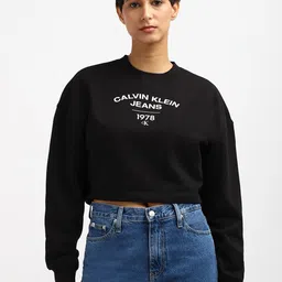 Calvin Klein Women Cotton Printed Sweatshirt-image-30