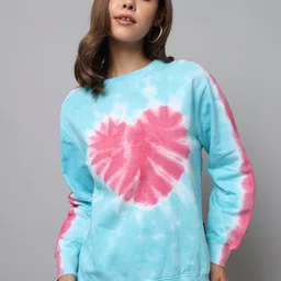 The Dry State Tie & Dye Pullover Loose Fit Fleece Sweatshirt-image-15