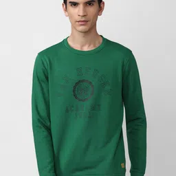 Van Heusen ACADEMY Men Green Printed Sweatshirt-picture-37