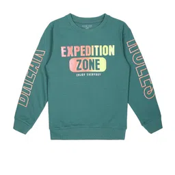 PLUM TREE Boys Typography Printed Cotton Pullover Sweatshirt-image-42