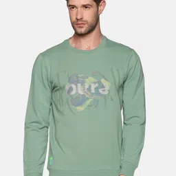 SHOWOFF Men Green Printed Sweatshirt-29