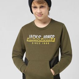 Jack & Jones Junior Boys Typography Printed Pullover-image-46