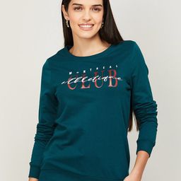 Fame Forever by Lifestyle Women Green Printed Sweatshirt-image-98