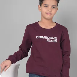 Crimsoune Club Boys Typography Printed Pullover-picture-34