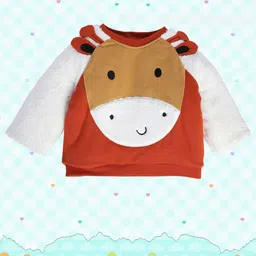MINI KLUB Infant Boys Self Design Pure Cotton Sweatshirt image 4