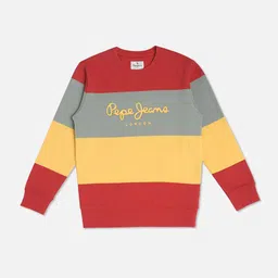 Pepe Jeans Boys Striped Pullover Sweatshirt-picture-25