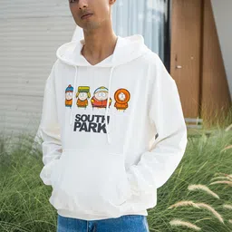 COLOR CAPITAL Printed Pure Cotton Hooded Pullover Sweatshirt-image-94