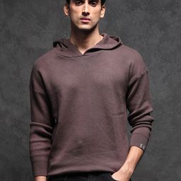 RARE RABBIT Men Zarr Slim Fit Hooded Sweatshirt-image-82