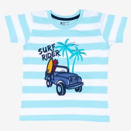 Bodycare Boys Striped Round Neck Graphic T-shirt-image-90