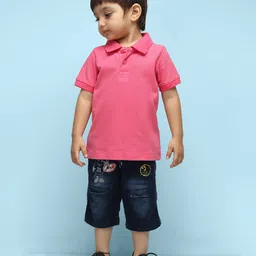 NUSYL Boys Polo Collar T-shirt-image-0