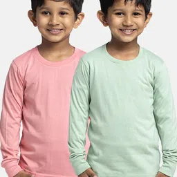 Friskers Boys Pack Of 2 Solid Running T-shirt-picture-3