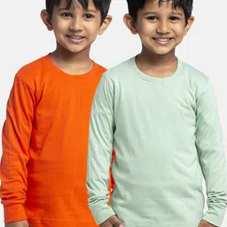Friskers Boys Pack Of 2 Solid Running T-shirt-picture-3