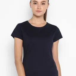 appulse Women Navy Blue Slim Fit Running T-shirt-image-21