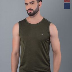 Force NXT Men Coolmax Pack Of 3 Anti Viral Anti Odour Solid Sleeveless T-shirt-image-30