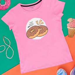 Pantaloons Junior Girls Graphic Printed Cotton T-Shirt-image-97