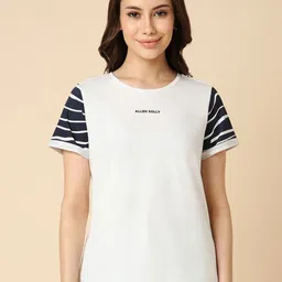 Allen Solly Woman Printed Round Neck T-shirt-image-68