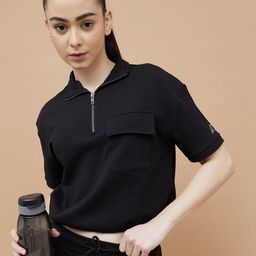 Kappa Women Polo Collar Cut Outs T-shirt-image-4