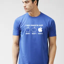 EPPE Men Blue Typography Printed Dry-Fit Sports T-shirt-image-64