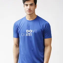 EPPE Men Blue Typography Printed Dry-Fit Sports T-shirt-image-46