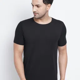 Purple State Men Black Raw Edge Outdoor T-shirt-image-67
