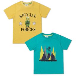 Growing Tree Kids Multicoloured 2 Printed Applique Outdoor T-shirt-image-39