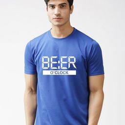 EPPE Men Blue Typography Printed T-shirt-image-33