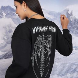 Tokyo Talkies Black Printed Pullover Sweatshirt-picture-48