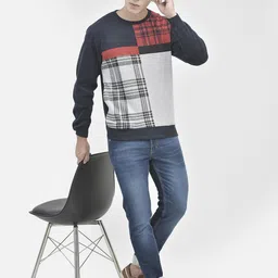 Crimsoune Club Checked Long Sleeves Sweatshirt-image-59