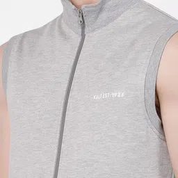 Kalt Mock Neck Front-Open Sweatshirt image 4