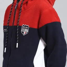 Monte Carlo Boys Colourblocked Hooded Front Open Sweatshirt image 5