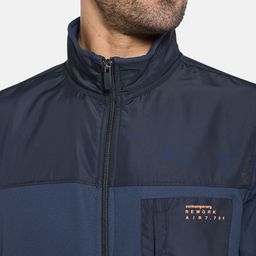 Octave Men Colourblocked Front-Open Sweatshirt image 3