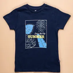Purple United Kids Boys Typography Tropical T-shirt-image-12