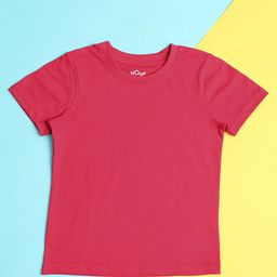 Hoop Girls Round Neck Regular Fit Cotton T-shirt-image-46